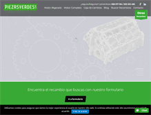 Tablet Screenshot of piezasverdes.com